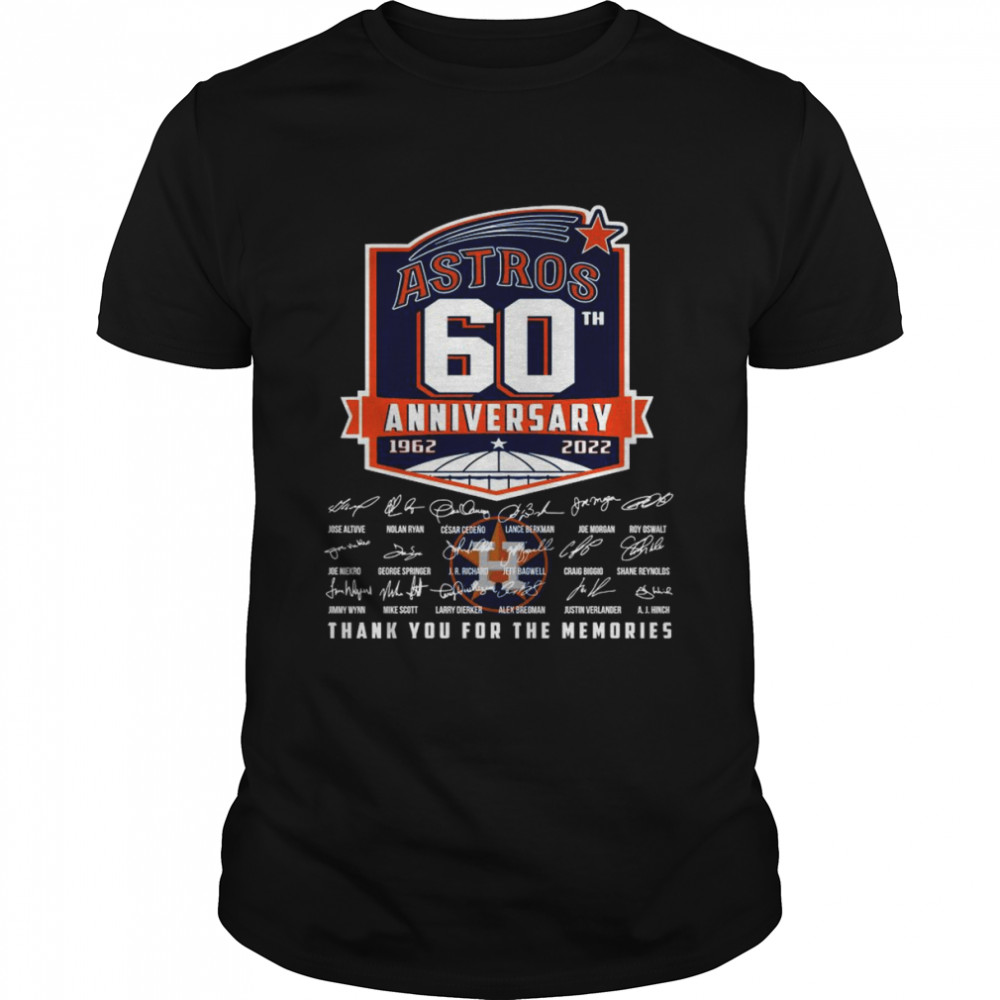 Houston Astros 60th anniversary 1962 2022 signatures thank you for