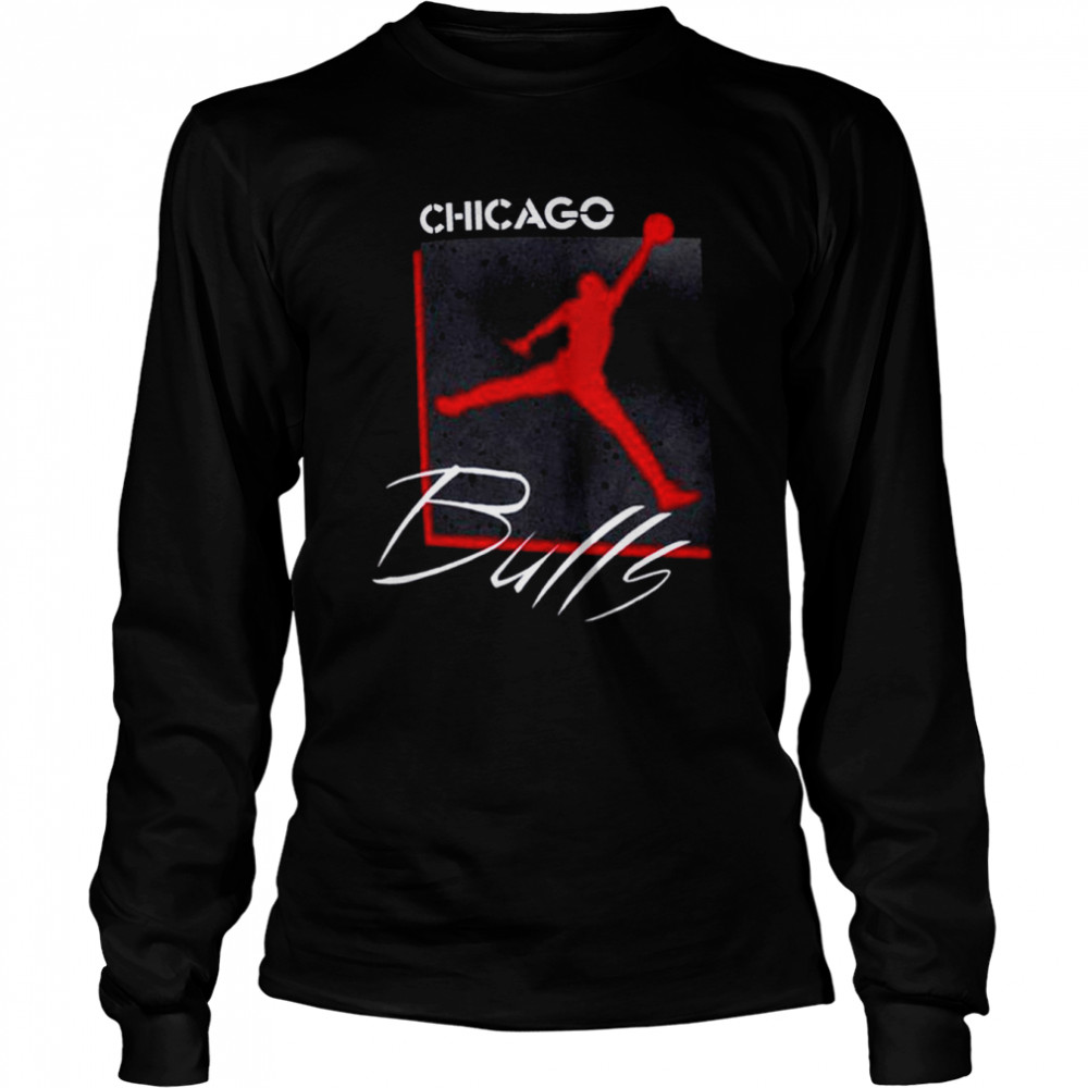 Jordan Men's Chicago Bulls Black Max 90 Long Sleeve T-Shirt, Medium