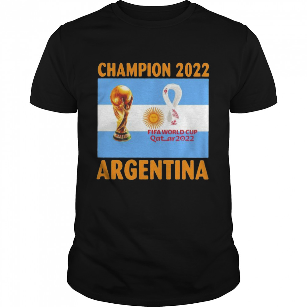 Argentina Champion 2022 World Cup Qatar 2022 flag shirt