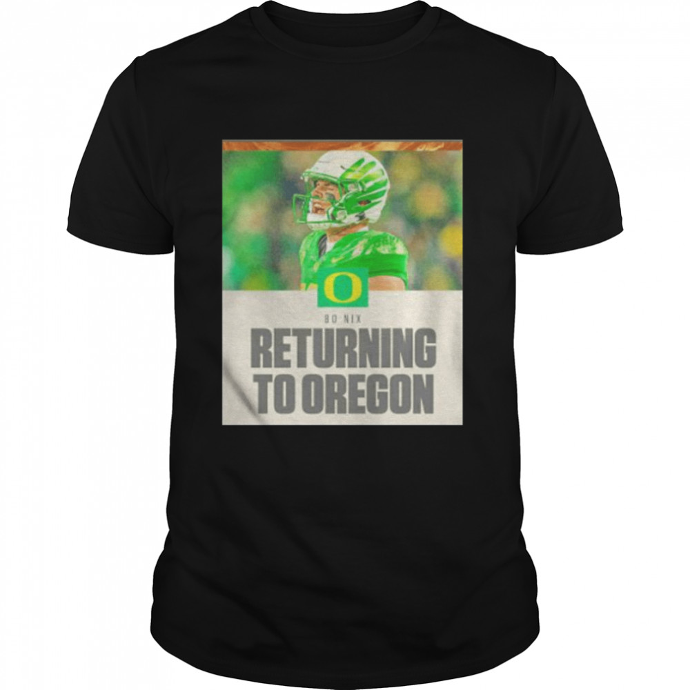 bo Nix returning to Oregon Ducks shirt