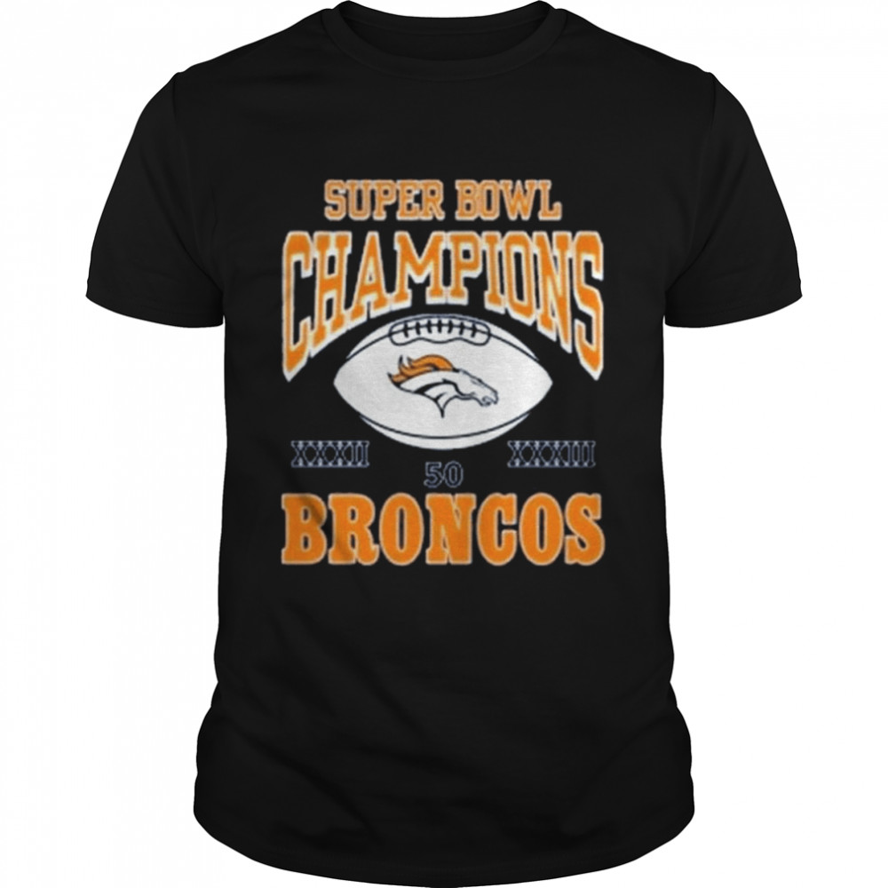 Super Bơl champions 50 Broncos shirt