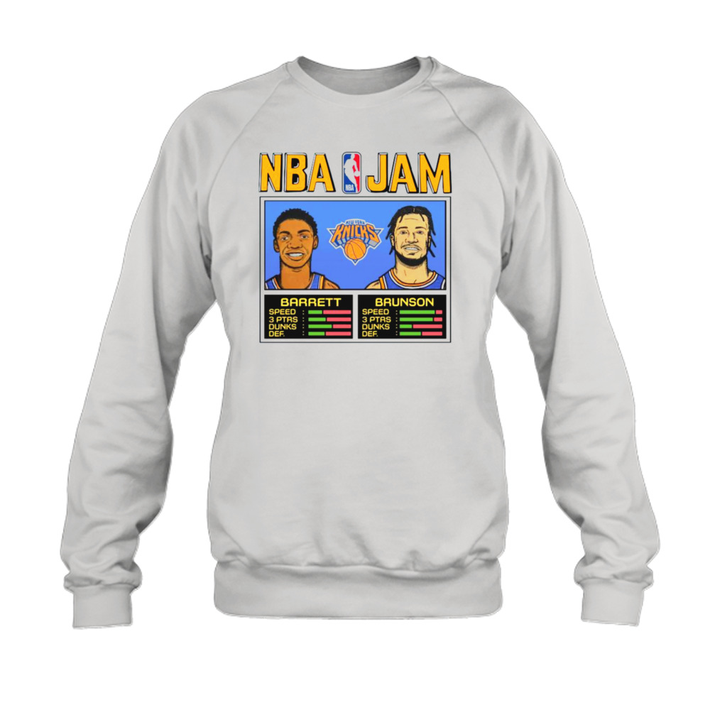 2023 RJ Barrett ' Jalen Brunson New York Knicks Homage NBA Jam