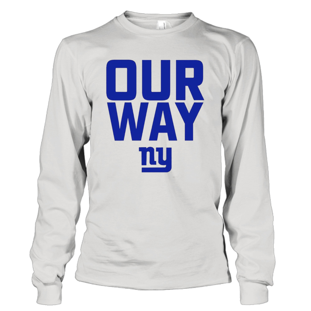 New York Giants our way logo shirt, hoodie, sweater, long sleeve