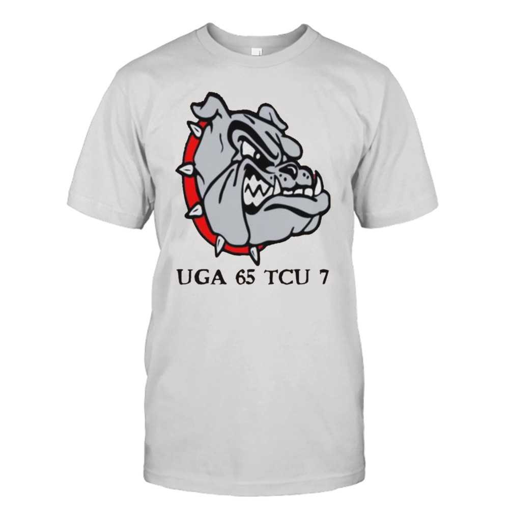 uGA 65 TCU 7 Bulldogs shirt