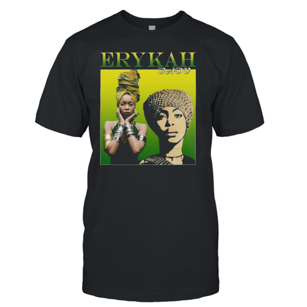 Homepage Retro Erykah Badu Singer Graphic Shirt